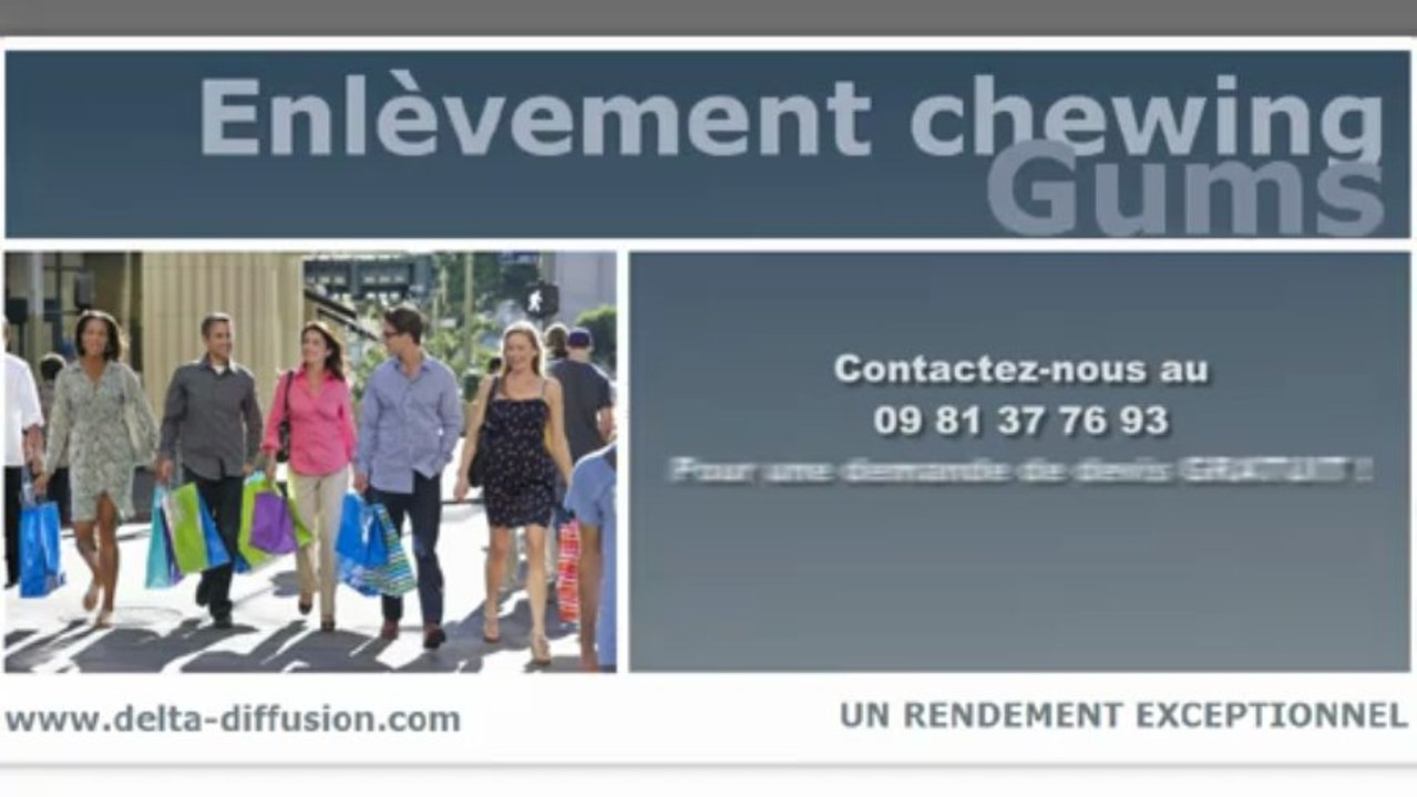 Enlever chewing-gums sur trottoirs par vapeur Laser Gum