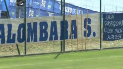 CITTACELESTEIT   Gli striscioni a bordo campo