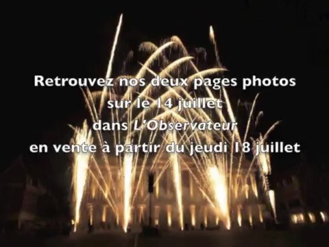 Cambrai. Le feu d'artifice du 14 juillet 2013 à l'hôtel de ville