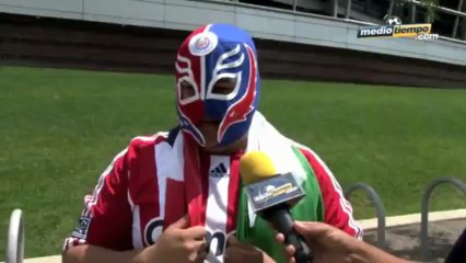 Aficionados ven a México en Brasil 2014