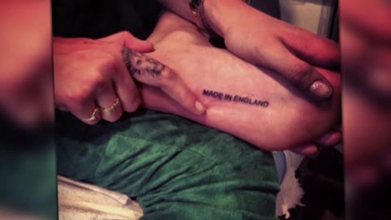 Cara Delevingne Shows Off New Made in England Tattoo