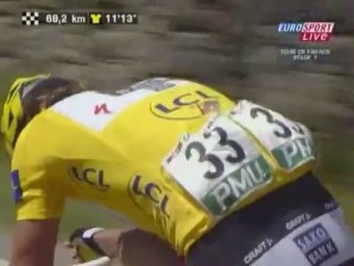 Cancellara lefelé - TDF 2009