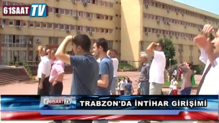 Trabzon Defterdarlık'ta intihar girişimi