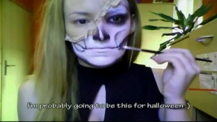 SKULL/SKELETON make up TUTORIAL!!!