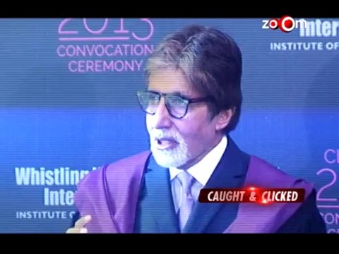 Amitabh Bachchan at Subhash Ghai's film institute