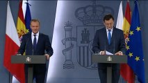 Rajoy afirma que cumplirá su mandato y rechaza chantajes al Estado de Derecho