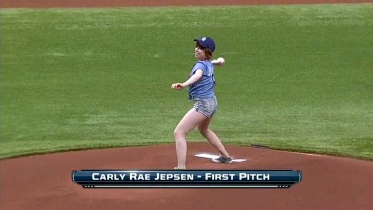 Carly Rae Jepsen First Pitch Fail
