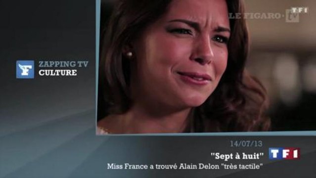 Zapping TV du 15 juillet 2013 : Miss France 2013 a trouvé Alain Delon très tactile