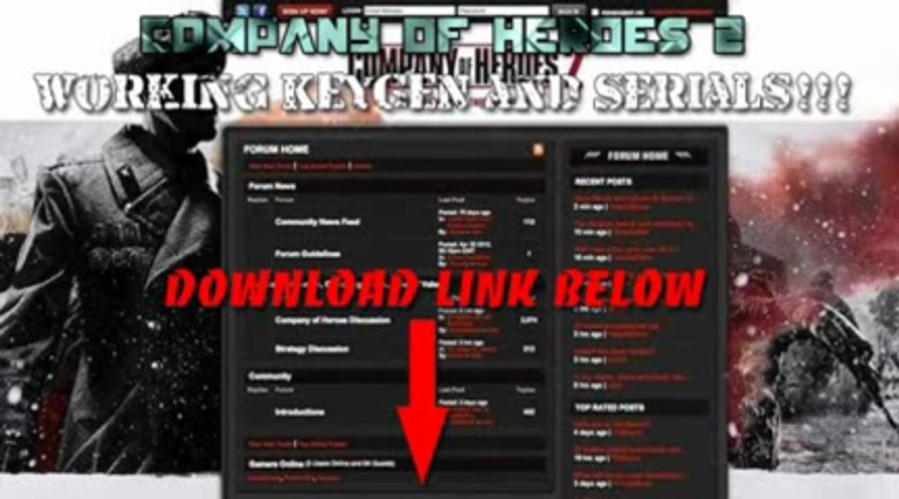 Company Of Heroes 2 ¶ Keygen Crack + Torrent FREE DOWNLOAD