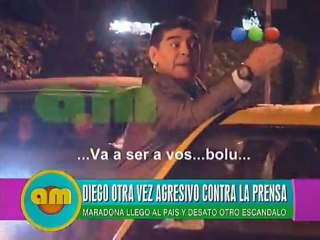 Maradona furioso con la prensa