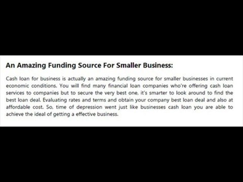 Get Fastest Funding With Business Cash Loan Programs