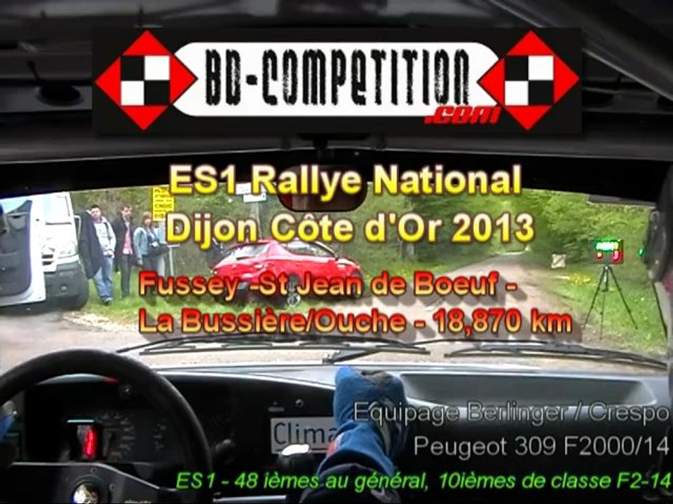 Rallye Dijon cote d'Or 2013 - ES1