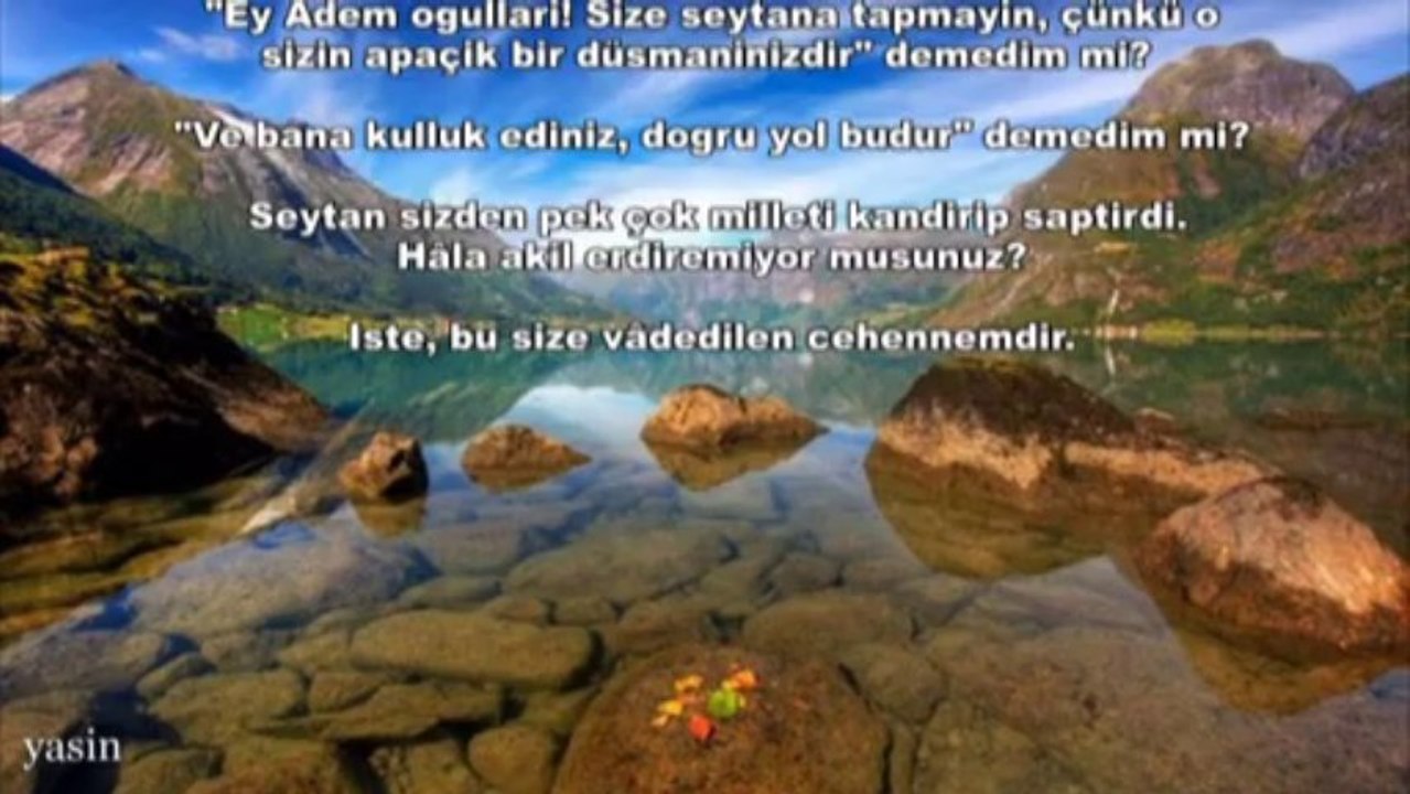yasin suresi kabe imamından türkçe açıklamalı KURAN (tamamı)