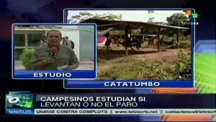 Campesinos del Catatumbo no levantarán bloqueos