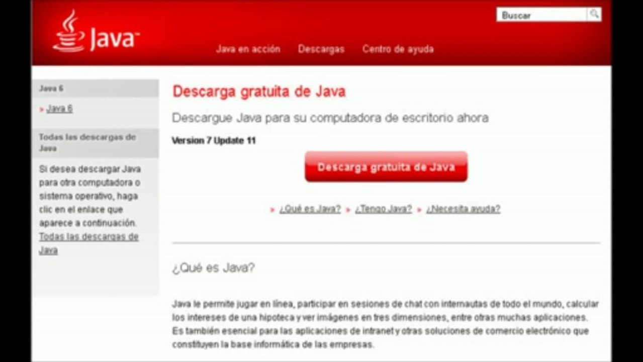 ACTUALIZACION JAVA