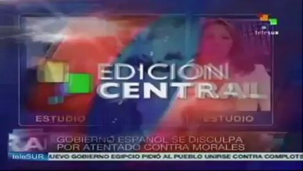España ofrece disculpas al gobierno boliviano por incidente aéreo