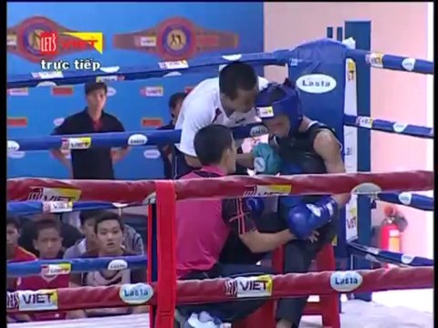 Trận 1: Võ sĩ Nguyễn Đức Đại (TPHCM) - Võ sĩ Nguyễn Quốc Bảo (Đak Lak)