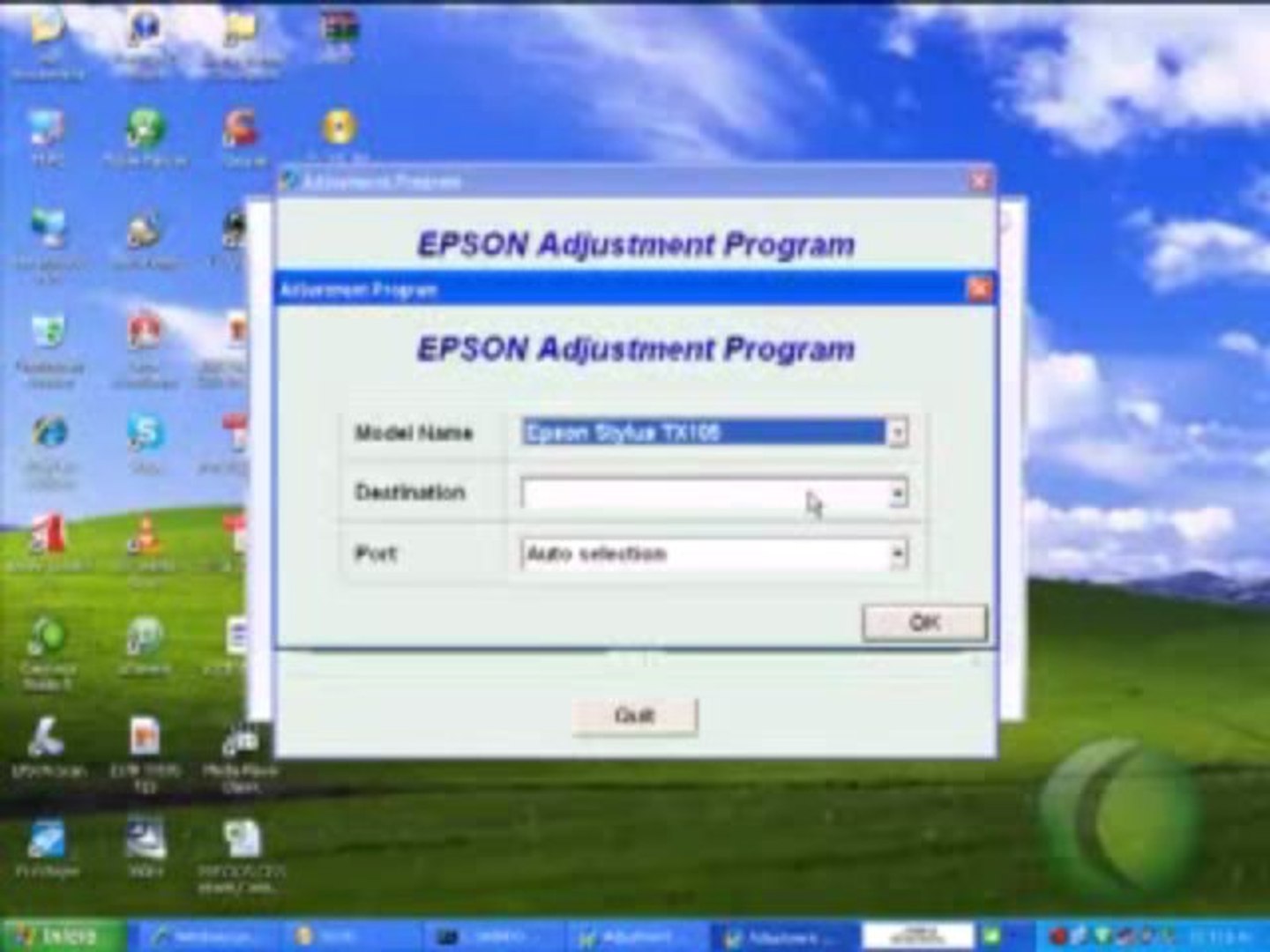 epson adjustment program tx105