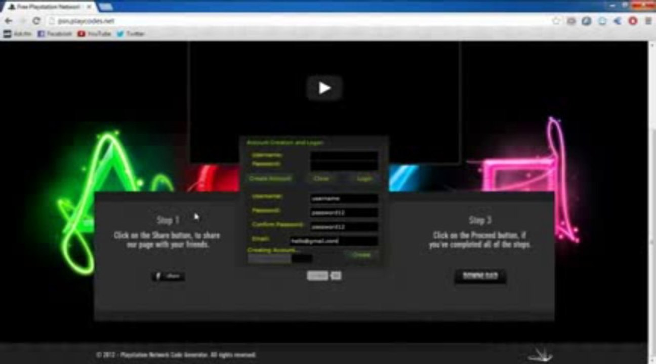 Psn Code Generator '2013 Update !' 'Working' 'Legit'