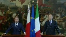 Roma - Conferenza stampa al termine dell'incontro Letta - Muscat (15.07.13)