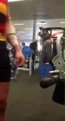 Fitness - stupid guy trying to do something..???