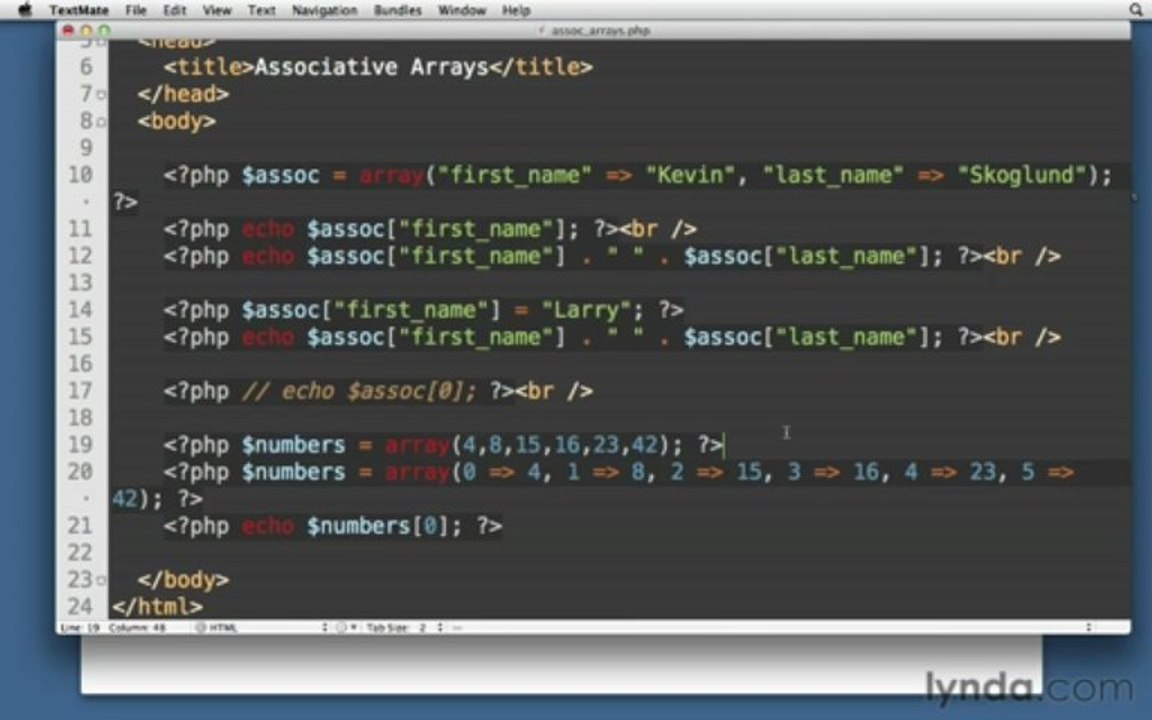 05.07.Associative arrays