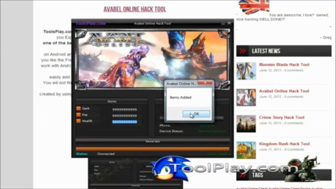 Avabel Online Hack Cheat Tool 2013 Android & iOS Working Updated