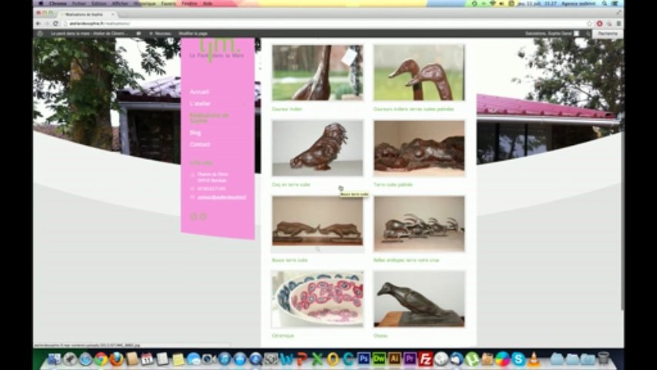 Atelier de Sophie - Le pavé dans la Mare