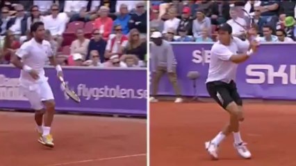 Co za punkt  Berlocq zachwycił w meczu z Verdasco