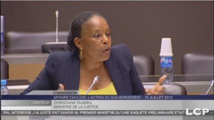 Travaux en commission : Audition de Christiane Taubira, garde des Sceaux et ministre de la Justice