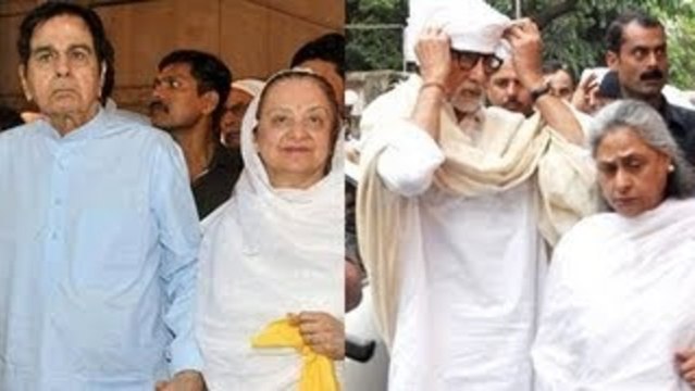 Pran's Prayer Meet | Amitabh Bachchan, Jaya Bachchan, Dilip Kumar, Saira Banu