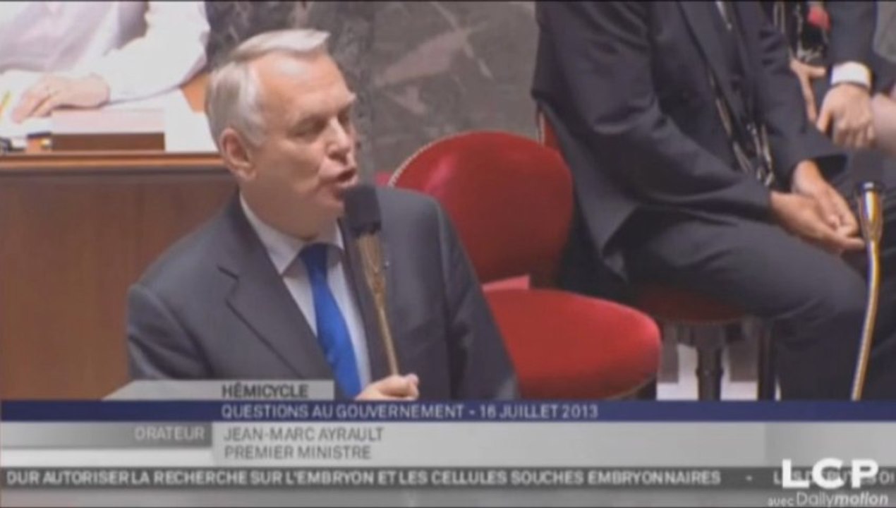 Jean-Marc Ayrault fustige "les propos minables" d'un député