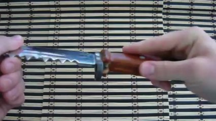 Самодельный штык нож из рессоры
