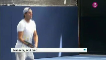 16/07/2013 Rafael Nadal's interview after returning to practice on the hard courts in Manacor (IB3)