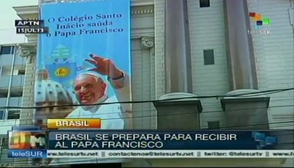 Brasil se prepara para recibir al papa Francisco