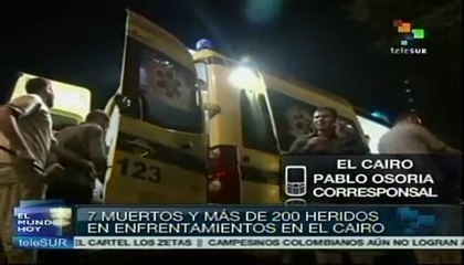 Al menos 7 muertos y más de 600 heridos durante protestas en Egipto
