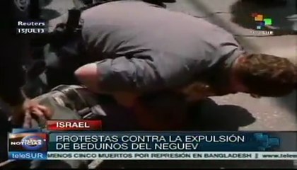 Protestas en Israel contra la expulsión de beduinos del Neguev