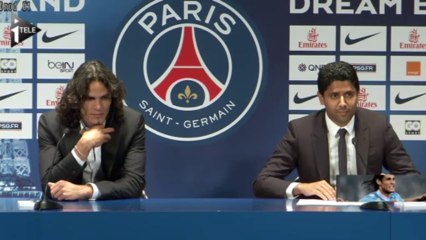 Nasser Al-Khelaïfi sur Cavani : "Tout le monde le voulait... il est au PSG"