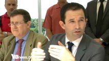 Benoit hamon à la base de loisirs