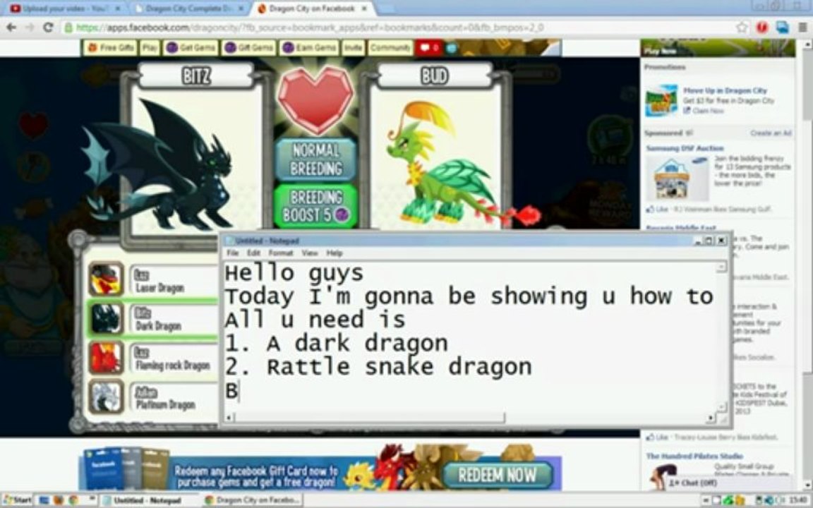 Dragon city How to get a Rattlesnake Dragon_New Latest Version (JULY) 2013_100% Working [PROOF]