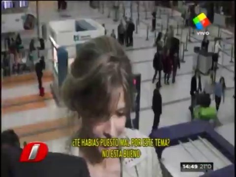 Pronto.com.ar Guillermina Valdes viajó molesta con su ex
