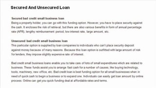 Getting Business Loans With Bad Credit Is Easy For Bad Borrowers