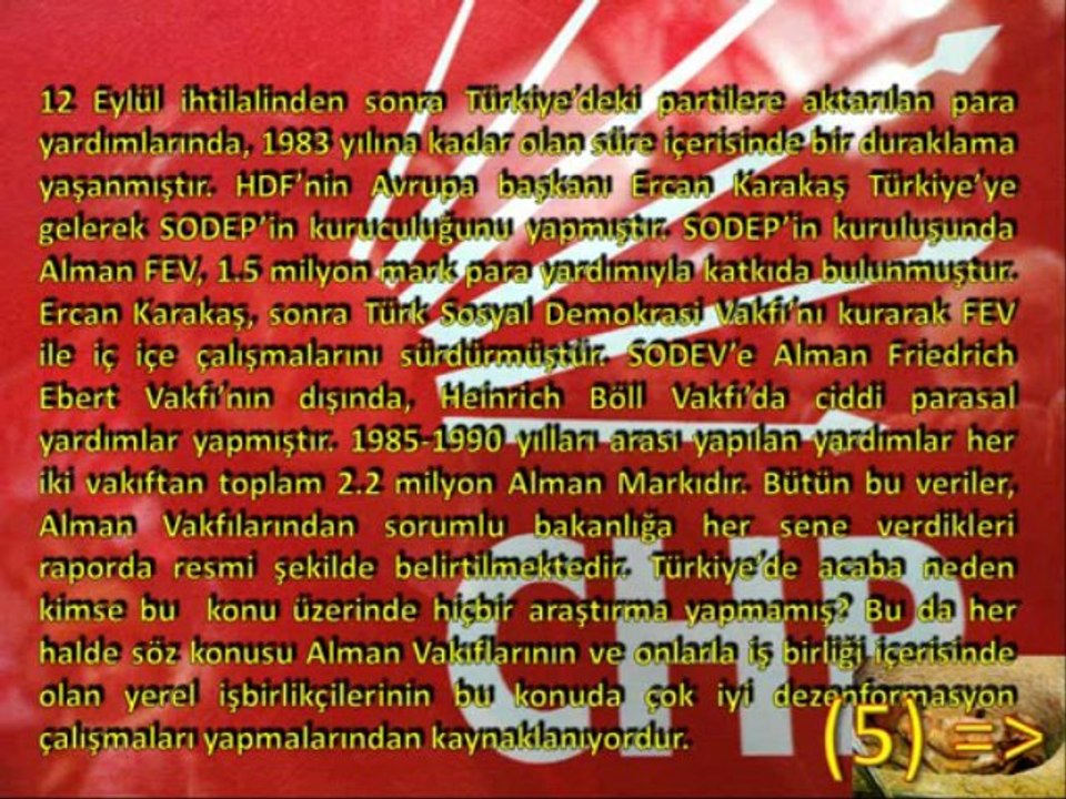 ALMAN VAKIFLARI VE CHP