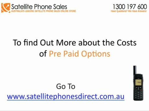 How to find out about pre paid options for an iridium 9555 satellite phone