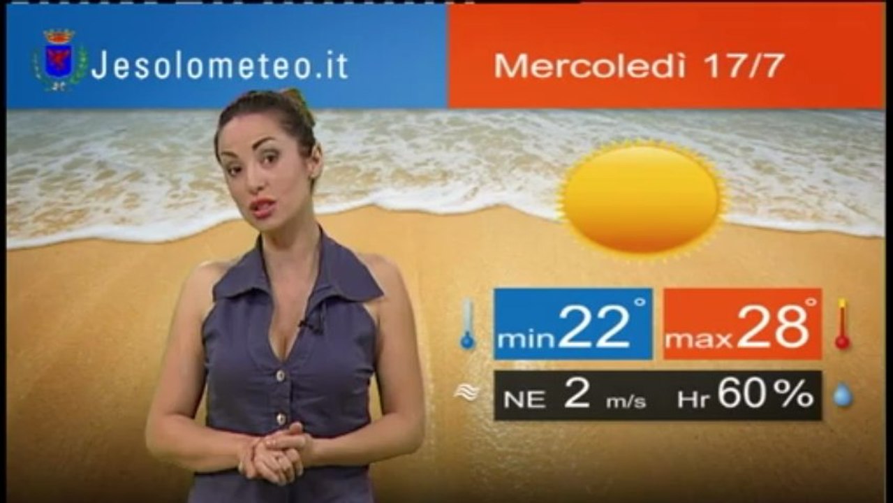 PREVISIONI DEL TEMPO JESOLO MERCOLEDI'  17 LUGL...