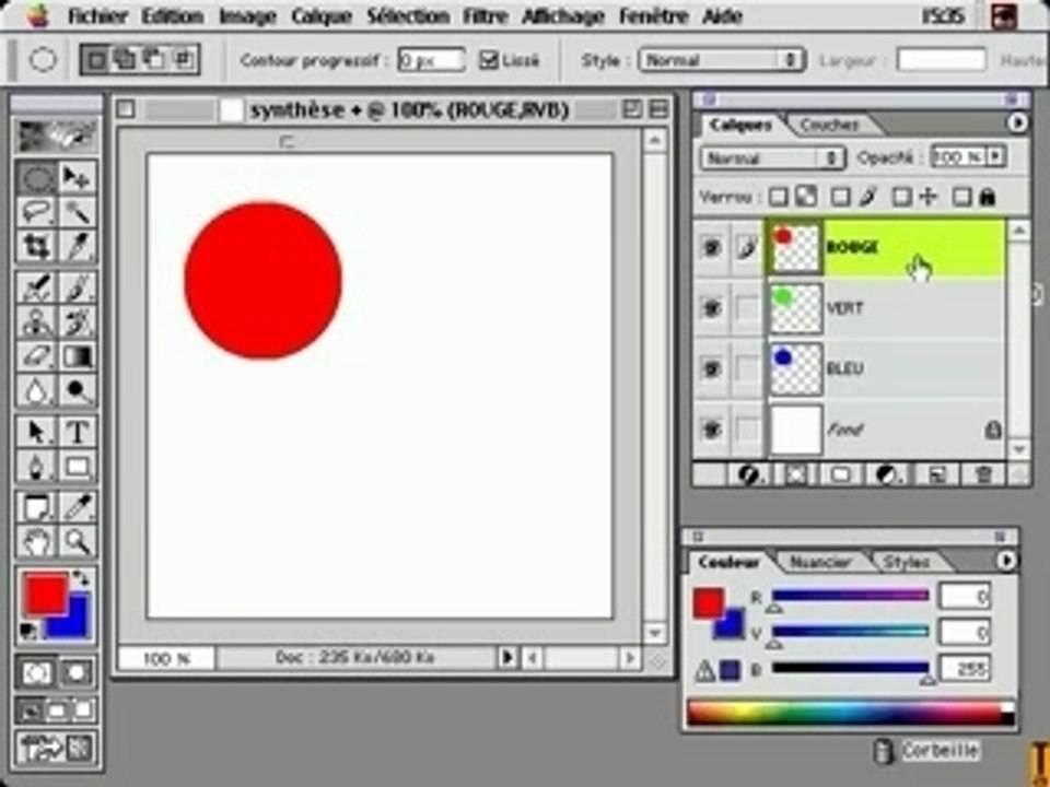 photoshop - Synthese add de la coul rvb