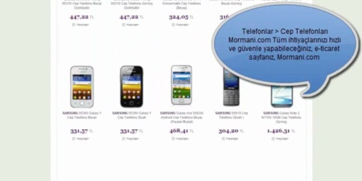 Telefonlar Cep Telefonları Mormani.com