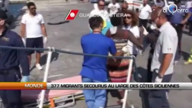 377 migrants secourus au large des côtes siciliennes