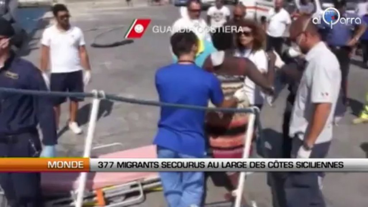 377 migrants secourus au large des côtes siciliennes