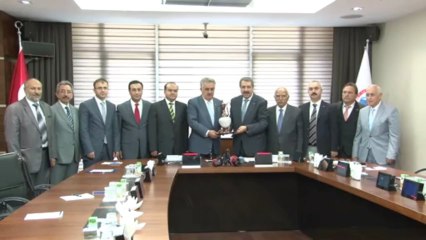 Bakan Yazıcı Ankara Ticaret Borsası Heyetini Kabul Etti